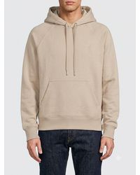 Ami Paris - Relaxed Fit Cotton Hoodie With Dropped Shoulders And Kangaroo Pocket - Lyst