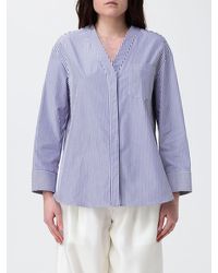 Max Mara - Chicca Striped Cotton Shirt - Lyst