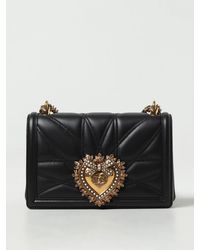 Dolce & Gabbana - Devotion Bag In Quilted Leather - Lyst