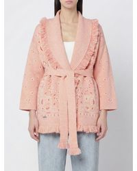 Alanui - Cardigan Peignoir En Cachemire Jacquard - Lyst