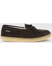 Sebago - Suede Calfskin Boat Shoes With Laces - Lyst