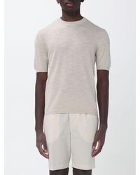 Brooksfield - Linen Crew Neck Sweater - Lyst