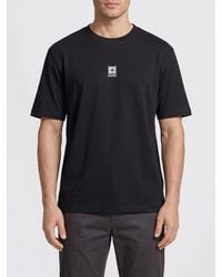 HUGO - Cotton T-Shirt With Tonal Logo - Lyst
