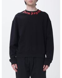 Palm Angels - Cotton Hoodie With Logo Print - Lyst