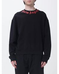 Palm Angels - Cotton Hoodie With Logo Print - Lyst