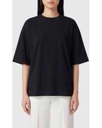 Tela - Relaxed Fit Cotton T-Shirt With Crew Neck And Dropped Shoulders - Lyst