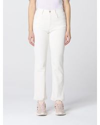 Femme Vêtements Pantalons décontractés Trousers Jacob Cohen en coloris Blanc élégants et chinos Pantalons capri et pantacourts 