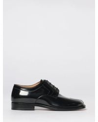 Maison Margiela - Tabi Brushed Leather Derby Shoes - Lyst