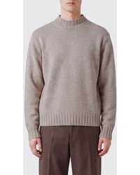 DUNST - Wool-Blend Mock Neck Jumper With Dropped Shoulders - Lyst