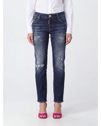 DSquared² - Jenna Mid-Rise Skinny-Fit Jeans - Lyst