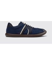 Camper - Pelotas Soller Recycled Polyester And Leather Sneakers With Stitching - Lyst