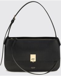 Ferragamo - Mini Calfskin Leather Shoulder Bag With Gancini Clasp - Lyst