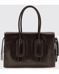 Marc Jacobs - Babe City Crackled Leather Tote Bag With Double Handle - Lyst