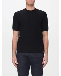 Emporio Armani - Viscose Blend Crewneck Sweater - Lyst