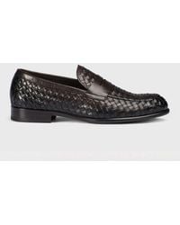 Doucal's - Woven Leather Loafers - Lyst