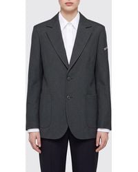 MM6 by Maison Margiela - Single-Breasted Cotton And Wool Blazer With Patch Pockets - Lyst