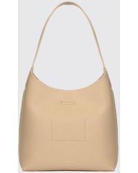 Max Mara - Lastro Coated Polyester Shoulder Bag With Logo - Lyst