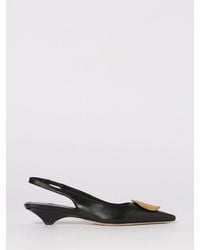 Vic Matié - Vic Mati&Eacute Baron Leather Slingback Pumps - Lyst