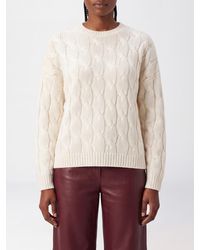 Not Shy - Pure Cashmere Crewneck Jumper With Long Sleeves And Ribbed Trim - Lyst