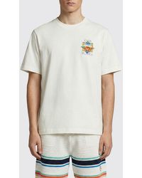 CASABLANCA - Organic Cotton Tennis Logo T-Shirt - Lyst