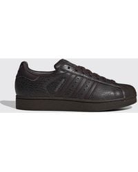 adidas Originals - Superstar Ii Crackled Leather Sneakers - Lyst
