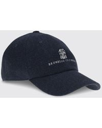 Brunello Cucinelli - Linen Blend Baseball Cap - Lyst