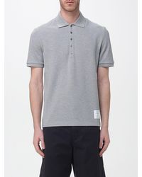 Thom Browne - Bar Cotton Polo Shirt - Lyst