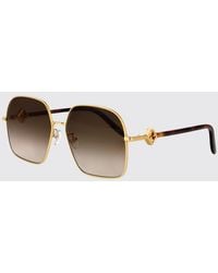Fendi - Oversized Square Ff Monogram Metal Sunglasses - Lyst