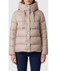 Herno - Short Quilted Polyester Down Jacket With High Collar And Buttons - Lyst