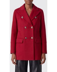 Ermanno Scervino - Double-Breasted Virgin Wool Coat With Peak Lapels - Lyst