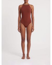 Brunello Cucinelli - Stretch Polyamide One-Piece Swimsuit - Lyst