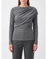 Isabel Marant - Long-Sleeved Draped Viscose Top - Lyst