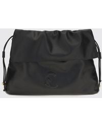 Coccinelle - Lidia Smooth Leather Shoulder Bag With Drawstring Closure And Removable Handle - Lyst