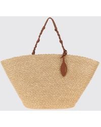 Jil Sander - Large Tangle Raffia Tote Bag With Braided Handle - Lyst