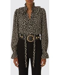 Chloé - Chlo&Eacute Silk Blouse With Polka Dots - Lyst