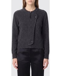 Isabel Marant - Merino Wool And Cashmere Crewneck Cardigan With Side Buttons - Lyst