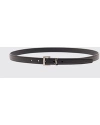 Saint Laurent - Ysl Monogram Calf Leather Belt - Lyst