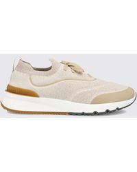Brunello Cucinelli - Neutrals Trainers - Lyst