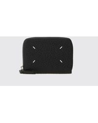 Maison Margiela - Zipped Leather Card Holder With Four Stitches - Lyst