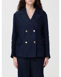 Max Mara - Linen Double-Breasted Blazer - Lyst