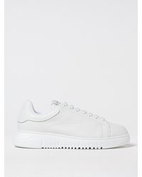 Emporio Armani - Sneaker Aus Getrommeltem Leder - Lyst