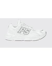 Philipp Plein - Leather And Mesh Low-Top Trainers With Contrast Monogram - Lyst