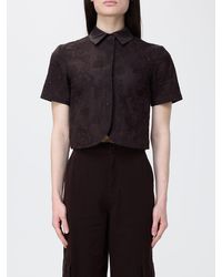Liu Jo - Cotton Shirt With Floral Motif - Lyst