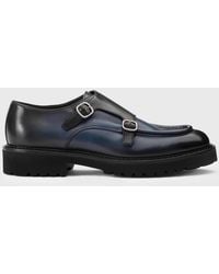 Doucal's - Leather Monk Strap Shoes - Lyst
