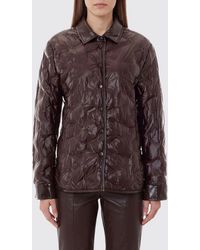 Pinko - Dipladenia Quilted Nylon Shirt-Style Down Jacket With Dropped Shoulders - Lyst