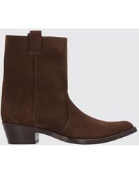 KHAITE - Clive Suede Ankle Boots - Lyst