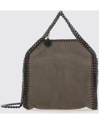 Stella McCartney - Falabella Mini Synthetic Leather Bag With Chain Trims - Lyst