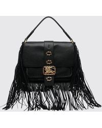 Burberry - Leather Rider Bag With Fringes - Lyst