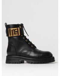 Balmain - Shoes > boots > lace-up boots - Lyst