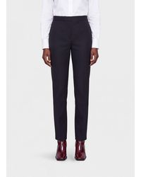 Max Mara - Acino Mid-Rise Slim Fit Skinny Wool Trousers - Lyst
